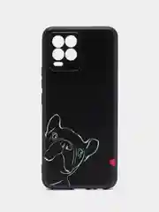 Песочный хаки силиконовый чехол для Realme 8 4G/Realme 8 Pro (Реалми 8/8 Про), с принтом, с рисунком