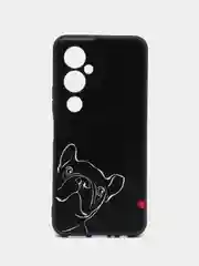 Песочный хаки силиконовый чехол для Tecno Pova 4 Pro, с принтом, с рисунком (Техно Пова 4 Про)