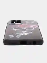 Тёмно-бордовый силиконовый чехол для Realme 8 4G/Realme 8 Pro (Реалми 8/8 Про), с принтом, с рисунком