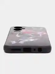 Тёмно-бордовый силиконовый чехол для Tecno Pova 4 Pro, с принтом, с рисунком (Техно Пова 4 Про)
