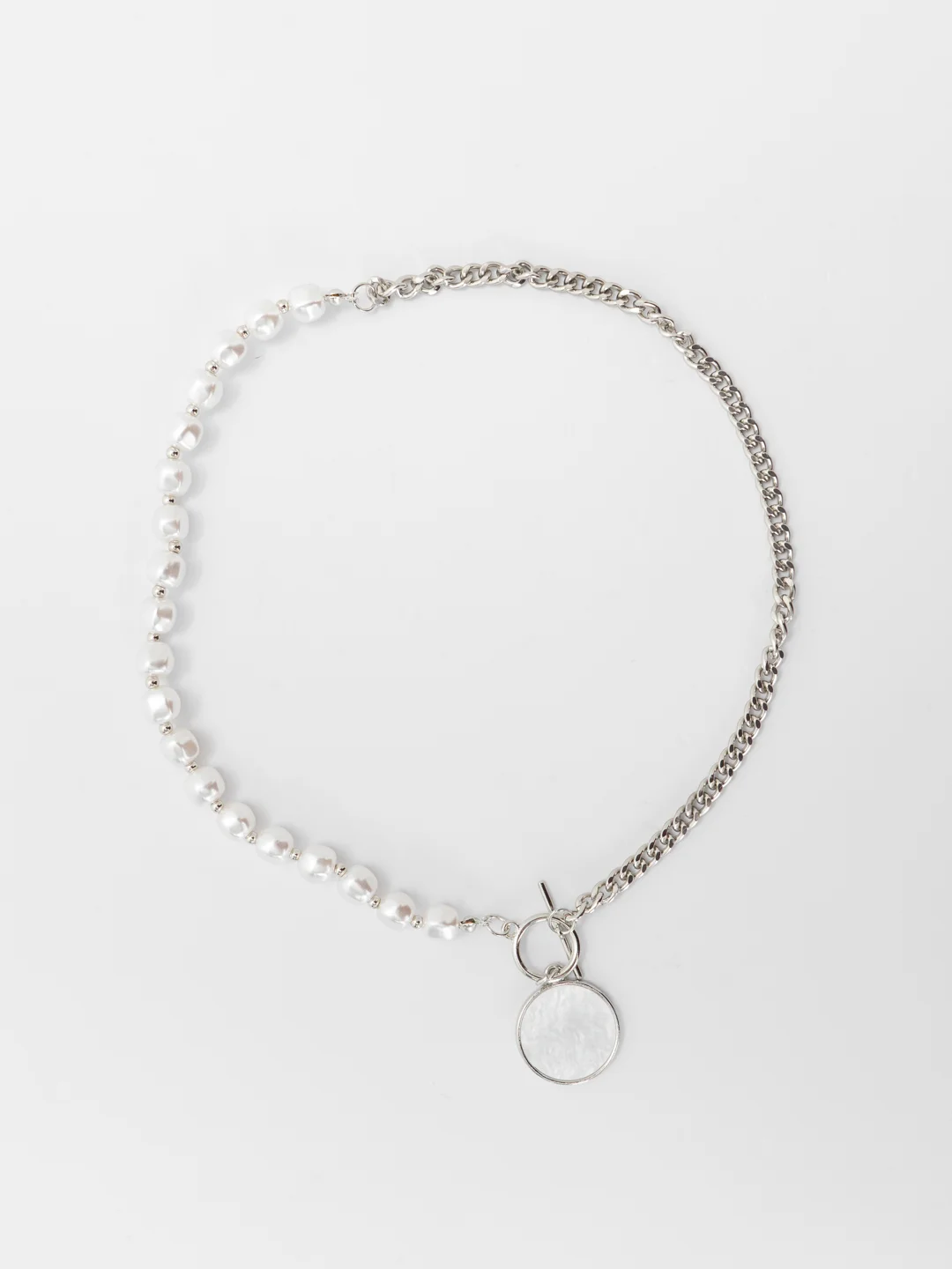 Серебряный цепочка женская на шею Crystal, с подвеской