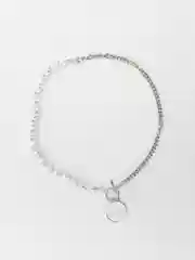Серебряный цепочка женская на шею Crystal, с подвеской