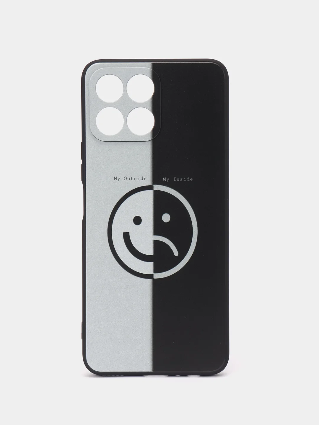 Золотистый хаки силиконовый чехол для Honor X8 4G, с принтом, с рисунком (Хонор Х8 4 Джи)
