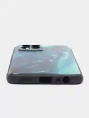 Тёмно-бирюзовый силиконовый чехол для Realme 8 4G/Realme 8 Pro (Реалми 8/8 Про), с принтом, с рисунком