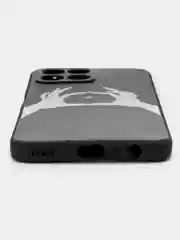 Пастельно-коралловый силиконовый чехол для Honor X8 4G, с принтом, с рисунком (Хонор Х8 4 Джи)