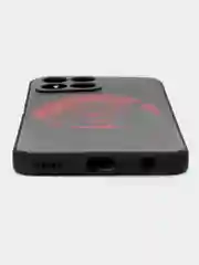 Синий меланж силиконовый чехол для Honor X8 4G, с принтом, с рисунком (Хонор Х8 4 Джи)