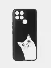 Бронзовый чехол для Infinix Smart 6/Smart 6Plus с принтом, с рисунком (Инфиникс Смарт 6)