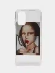 Багровый силиконовый чехол для Samsung Galaxy A13 4G, с принтом, с рисунком (Самсунг Галакси А13)