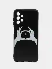 Пастельно-коралловый силиконовый чехол для Samsung Galaxy A13 4G, с принтом, с рисунком (Самсунг Галакси А13)