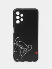 Песочный хаки силиконовый чехол для Samsung Galaxy A13 4G, с принтом, с рисунком (Самсунг Галакси А13)