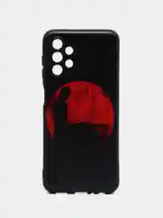 Сиреневый силиконовый чехол для Samsung Galaxy A13 4G, с принтом, с рисунком (Самсунг Галакси А13)