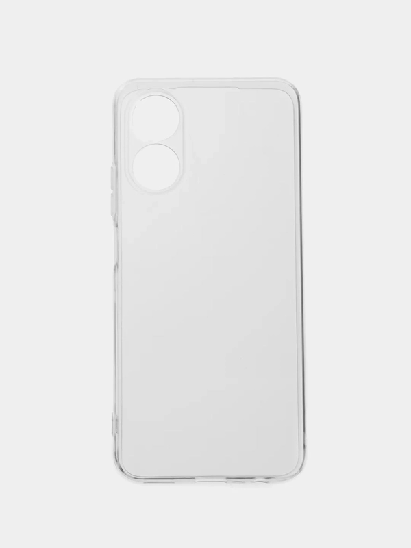 Чехол силиконовый для Oppo A17 / A17K, Оппо А17, А17К, прозрачный, с защитой камеры