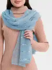 Голубой платок мусульманский, хиджаб