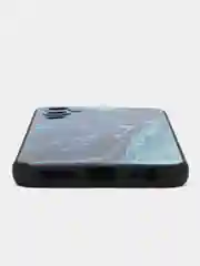 Тёмно-бирюзовый силиконовый чехол для Tecno Pova 4, с принтом, с рисунком (Техно Пова 4)