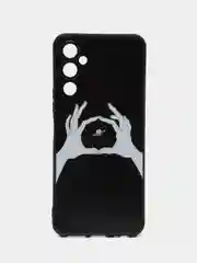 Пастельно-коралловый силиконовый чехол для Tecno Pova 4, с принтом, с рисунком (Техно Пова 4)