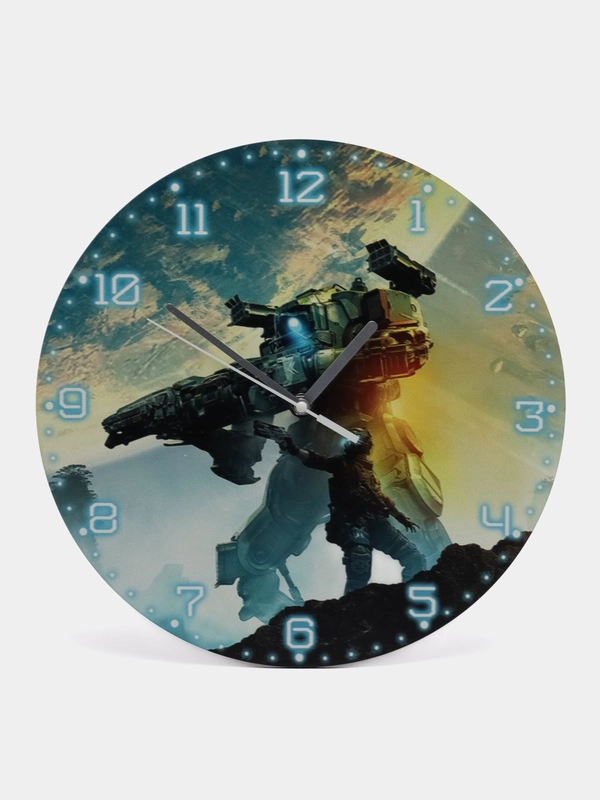 Настенные, декоративные часы, УФ, с ярким рисунком, игры Titanfall 2, Титанфолл 2, 4682