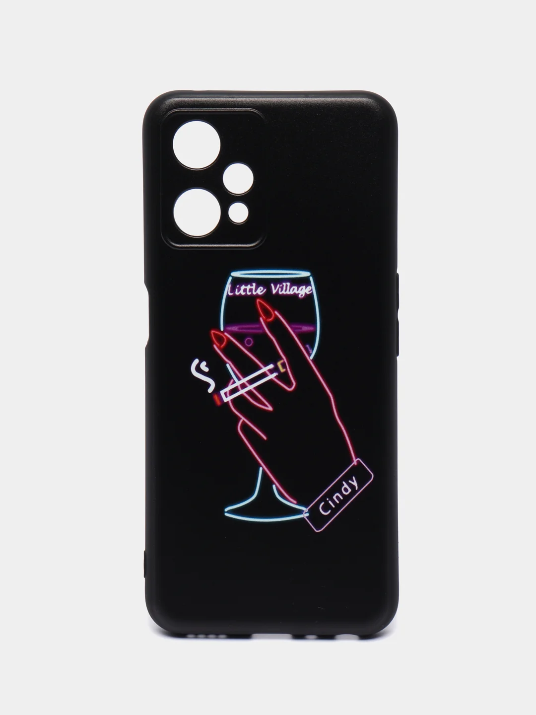 Голубой силиконовый чехол для Realme 9 PRO / Realme 9 5G, с принтом, с рисунком (Реалми 9 про)