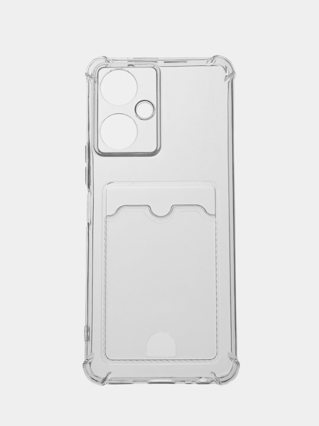 Марсала чехол для Tecno Camon 19 / 19 Pro 5G, прозрачный, с карманом для карты