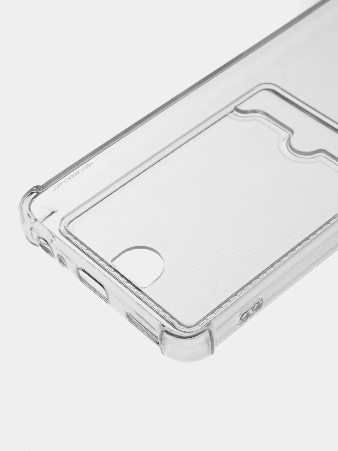 Марсала чехол для Tecno Camon 19 / 19 Pro 5G, прозрачный, с карманом для карты