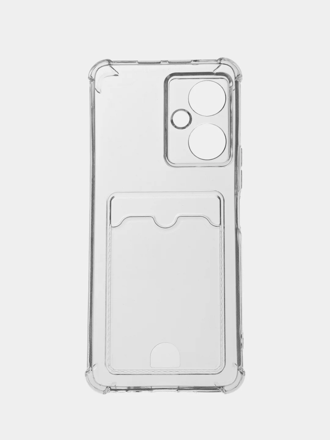 Марсала чехол для Tecno Camon 19 / 19 Pro 5G, прозрачный, с карманом для карты