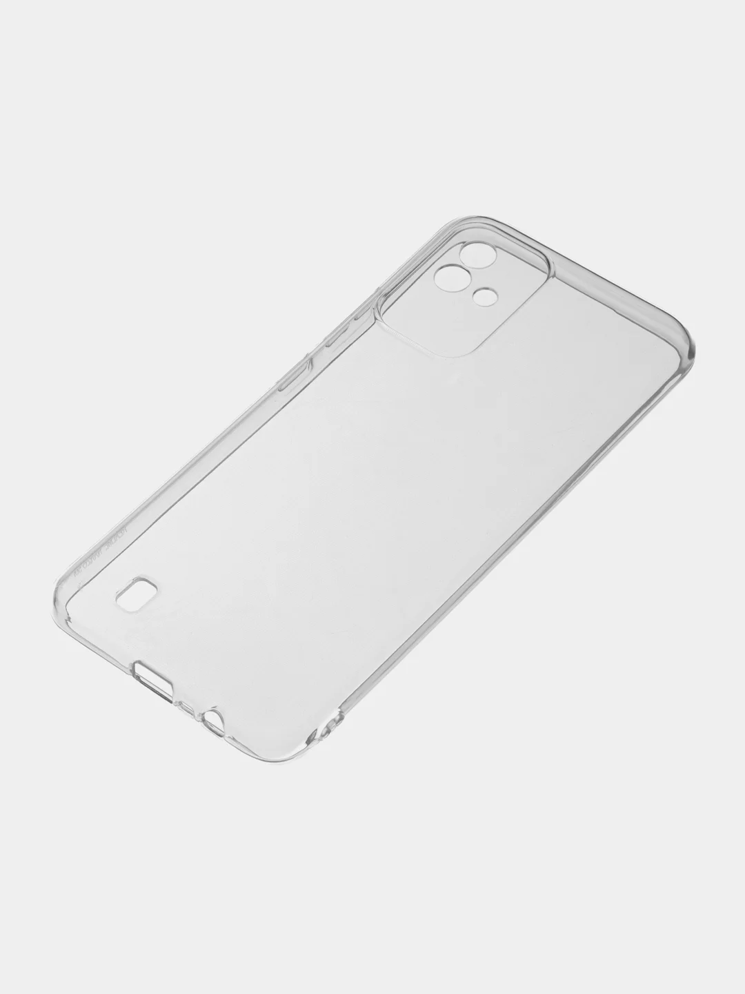 Прозрачный чехол Realme Narzo 50i (Реалми Нарзо 50 ай), прозрачный, силиконовый, с защитой камеры