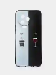 Бирюзовый силиконовый чехол для Infinix NOTE 12 PRO 4G / NOTE 12 2023, с принтом, с рисунком (Инфиникс Нот 12 Про 4 джи / 12 2023)