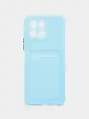 Ледяной чехол Honor X6, Honor X8 5G VNE-N41 (Хонор Х6, Х8), с карманом для карт, прозрачный