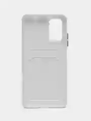 Белый силиконовый чехол для Xiaomi Poco M3 Redmi 9T (Сяоми Поко М3 Редми 9Т), с карманом для карт