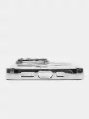 Серебряный чехол MagSafe для iPhone Айфон 13, 14, Pro магсейф, силикон