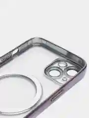 Фиолетовый чехол MagSafe для iPhone Айфон 13, 14, Pro магсейф, силикон