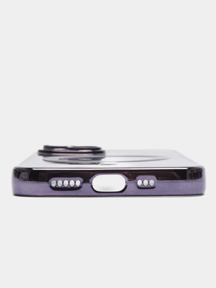 Фиолетовый чехол MagSafe для iPhone Айфон 13, 14, Pro магсейф, силикон