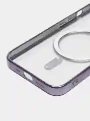Фиолетовый чехол MagSafe для iPhone Айфон 13, 14, Pro магсейф, силикон