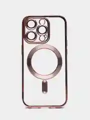 Золотой чехол MagSafe для iPhone Айфон 13, 14, Pro магсейф, силикон