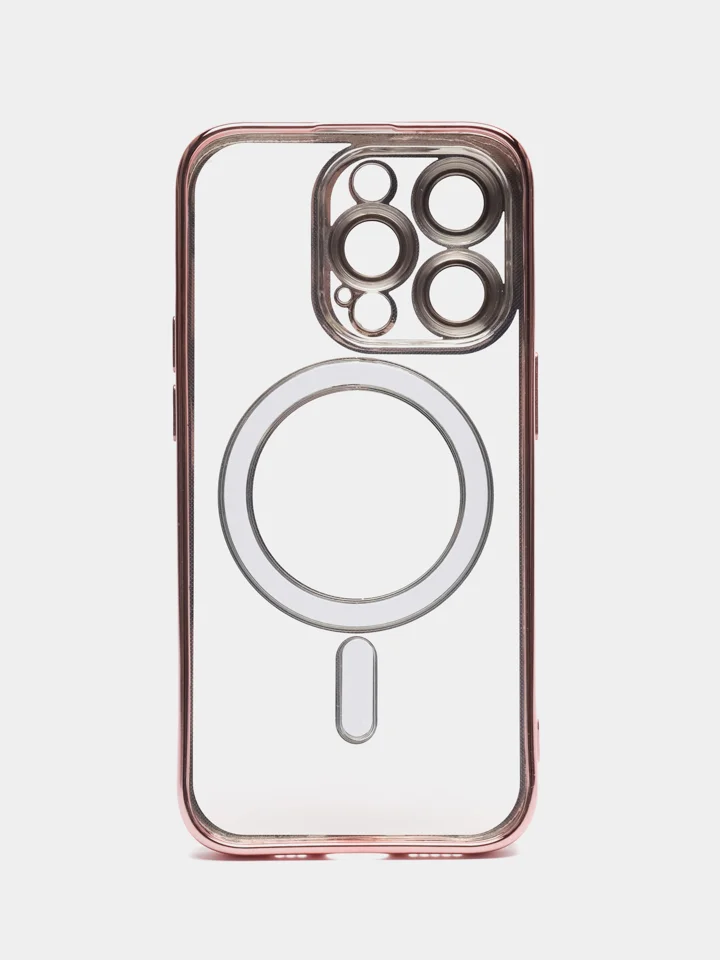 Красный чехол MagSafe для iPhone Айфон 13, 14, Pro магсейф, силикон
