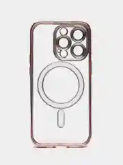 Красный чехол MagSafe для iPhone Айфон 13, 14, Pro магсейф, силикон