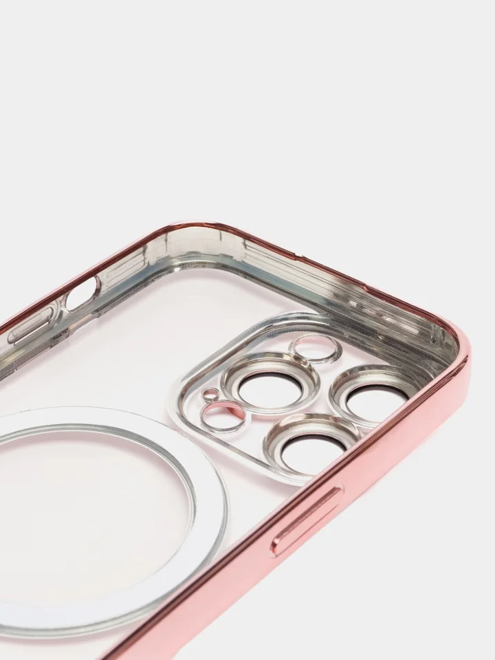 Красный чехол MagSafe для iPhone Айфон 13, 14, Pro магсейф, силикон