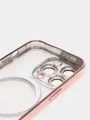 Красный чехол MagSafe для iPhone Айфон 13, 14, Pro магсейф, силикон
