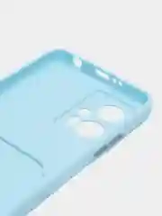 Ледяной силиконовый чехол Xiaomi POCO X4 GT (Сяоми Поко Х4 ГТ), с карманом для карт, прозрачный