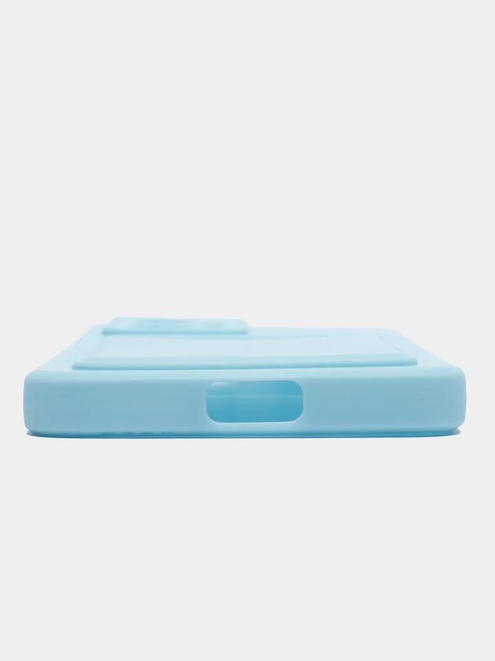Ледяной силиконовый чехол Xiaomi POCO X4 GT (Сяоми Поко Х4 ГТ), с карманом для карт, прозрачный