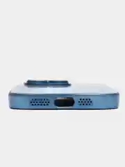Синий чехол для iPhone (Айфон) 13, 14, 15, Pro, с защитой камеры
