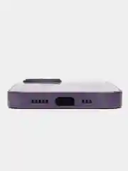 Фиолетовый чехол для iPhone (Айфон) 13, 14, 15, Pro, с защитой камеры