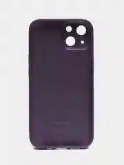 Фиолетовый чехол для iPhone (Айфон) 13, 14, 15, Pro, с защитой камеры