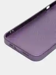 Фиолетовый чехол для iPhone (Айфон) 13, 14, 15, Pro, с защитой камеры