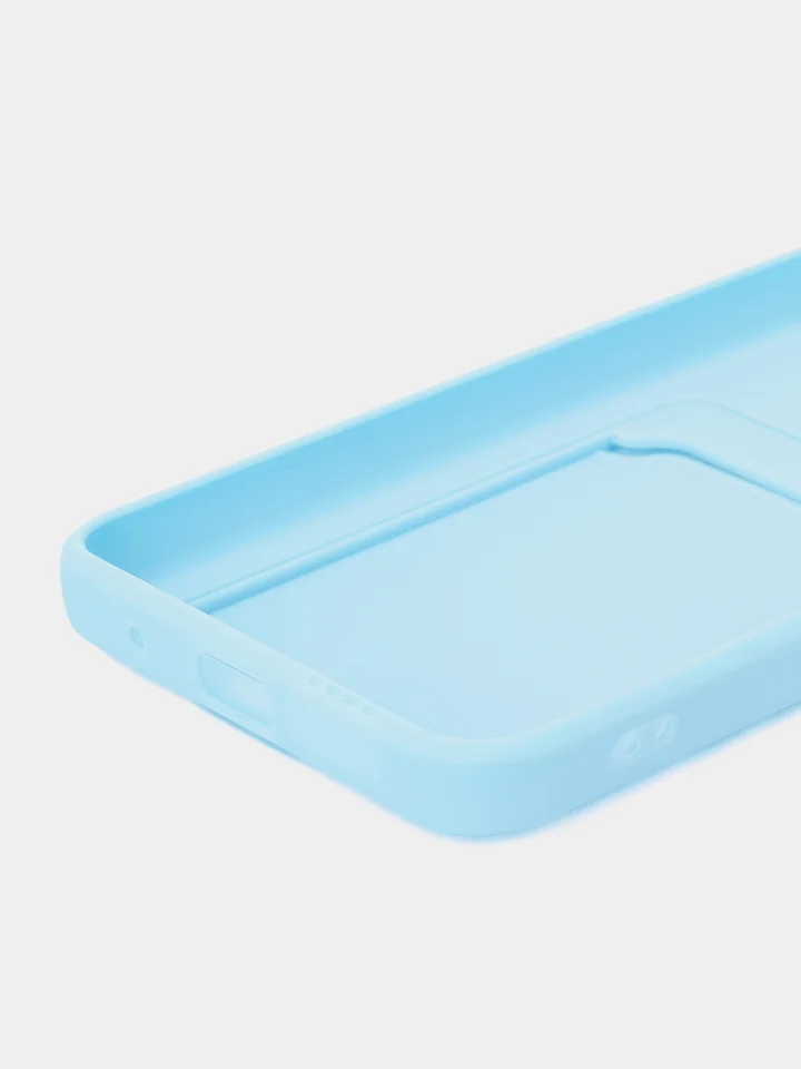 Ледяной силиконовый чехол для Xiaomi Poco M3 Redmi 9T (Сяоми Поко М3 Редми 9Т), с карманом для карт