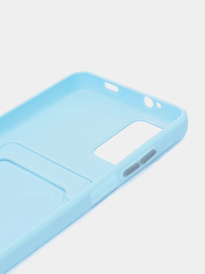 Ледяной силиконовый чехол для Xiaomi Poco M3 Redmi 9T (Сяоми Поко М3 Редми 9Т), с карманом для карт