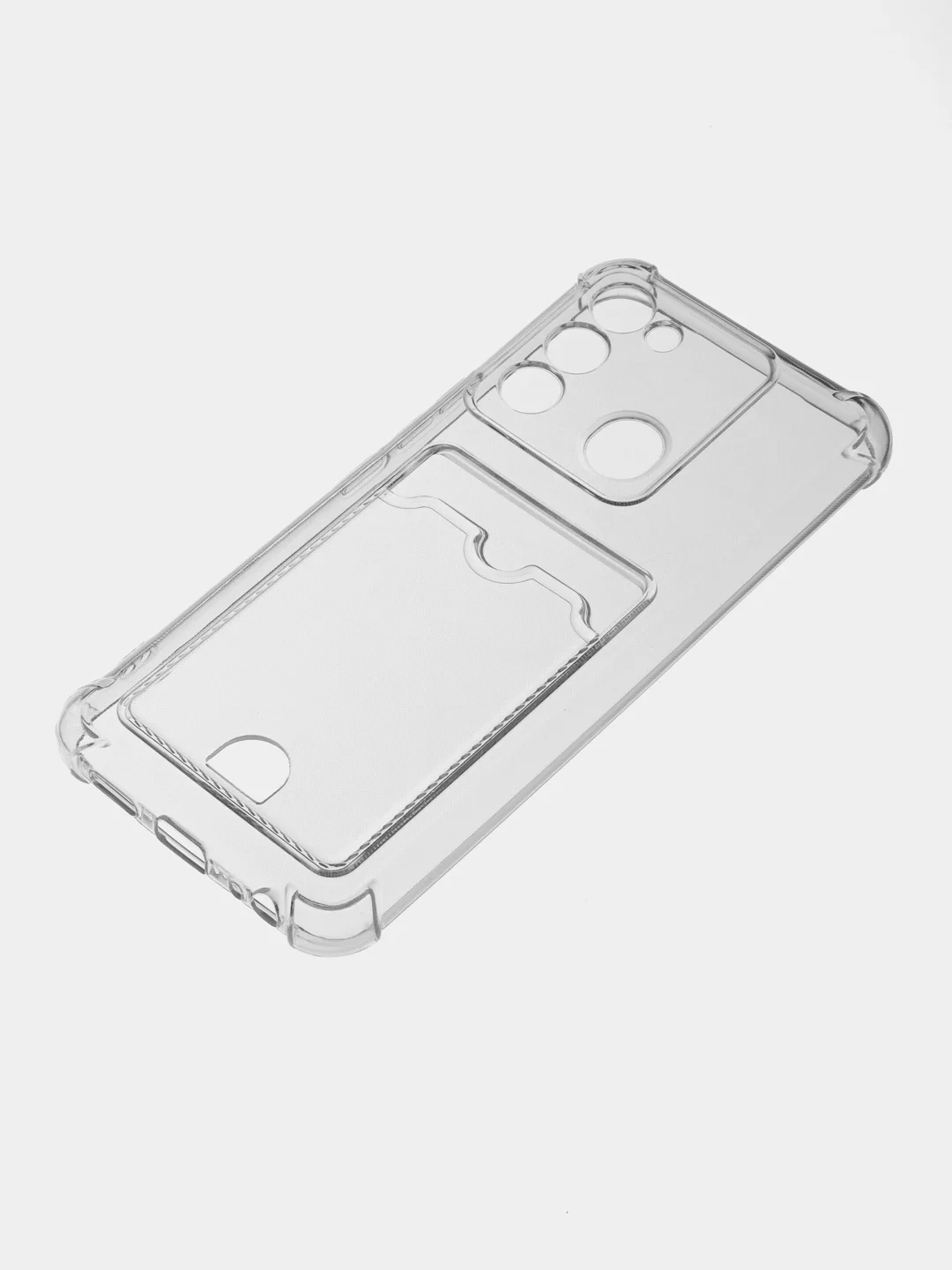 Марсала чехол для Tecno Spark GO 2022, Tecno Spark 8C, прозрачный с карманом для карты