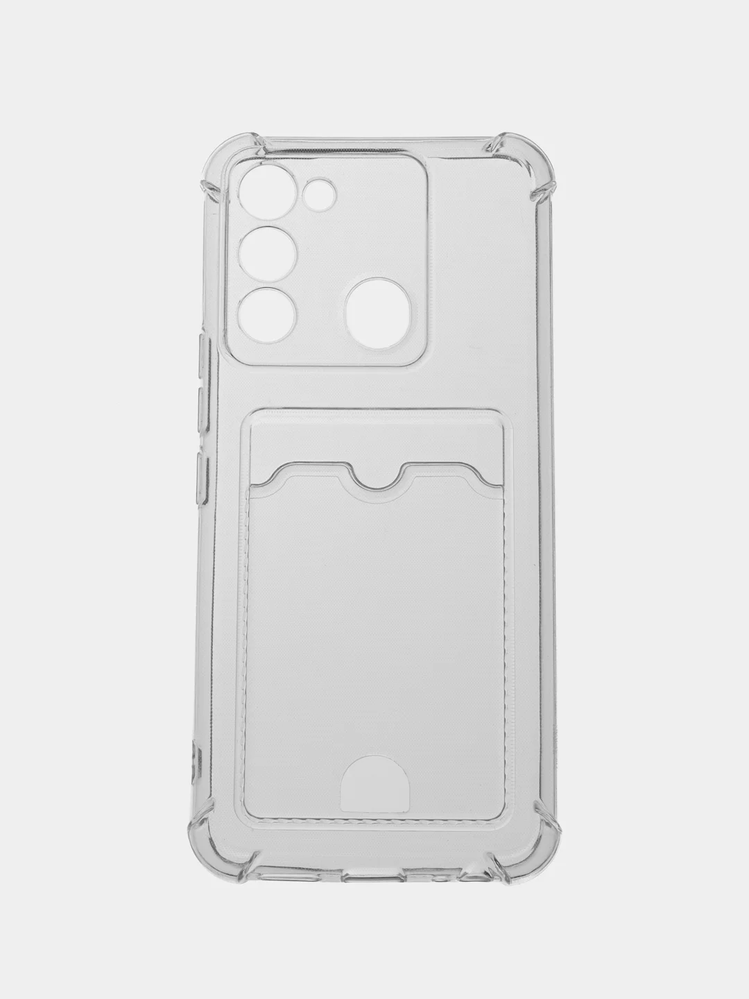 Марсала чехол для Tecno Spark GO 2022, Tecno Spark 8C, прозрачный с карманом для карты