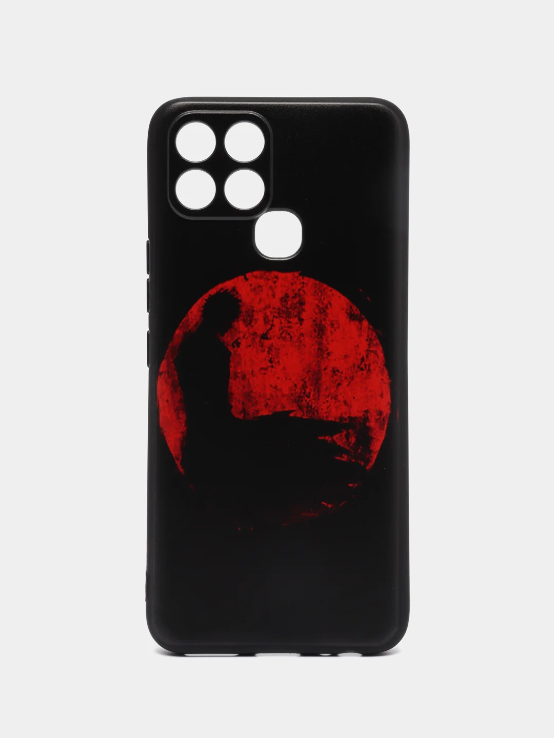 Сиреневый чехол для Infinix Smart 6/Smart 6Plus с принтом, с рисунком (Инфиникс Смарт 6)