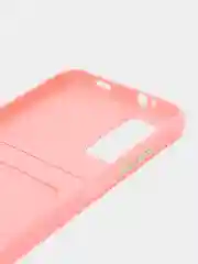 Розовый силиконовый чехол для Xiaomi Poco M3 Redmi 9T (Сяоми Поко М3 Редми 9Т), с карманом для карт