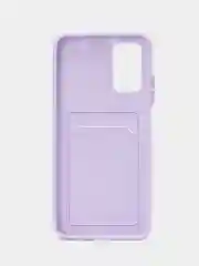 Сиреневый силиконовый чехол для Xiaomi Poco M3 Redmi 9T (Сяоми Поко М3 Редми 9Т), с карманом для карт